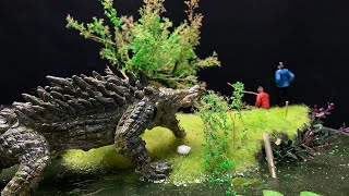 How to Make the Crocodile Swamp Diorama  Epoxy resin [upl. by Ube]