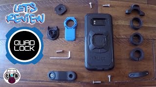 Quad Lock Phone Mount Unboxing Installation and First Ride [upl. by Ayikal296]