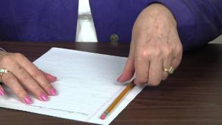 How to hold Pencil and Paper for Left handers [upl. by Hanad]