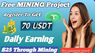 New Usdt Mining Site  usdt earning site  trx mining app  usdt Cloud Mining  usdt investment 2024 [upl. by Eijneb620]