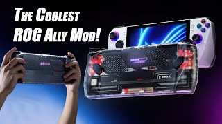 The Coolest ASUS ROG Ally Mod Yet RGB Transparent Back Plate amp Mod Case HandsOn [upl. by Stauder168]