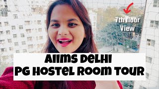 Aiims Delhi Pg MDMS Hostel Room tour [upl. by Waterman186]