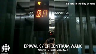 An OTIS Gen2 REFURBISHED by GENERIC  Epiwalk  Epicentrum Walk Jakarta [upl. by Vickey]