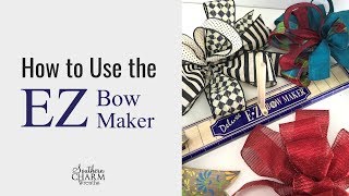 Review Ways to Use the EZ Bow Maker for Pro Wreath Bows [upl. by Sydalg396]