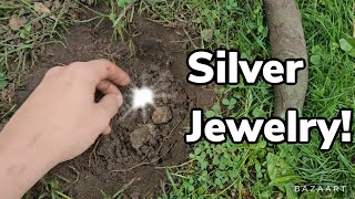 DOUBLE SILVER Found while metaldetecting at park [upl. by Ewnihc]