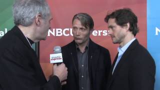 Hannibals Mads Mikkelsen amp Hugh Dancy Talk w Ross Crystal [upl. by Llyrehc]