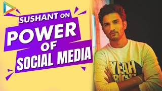 Sushant Singh Rajput quotSocial Media can be an IMPORTANT Weaponquot [upl. by Meesak]