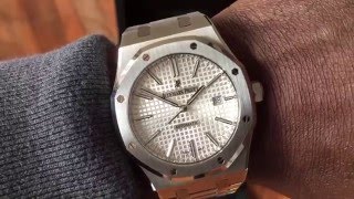 Audemars Piguet Royal Oak 15400 Unboxing [upl. by Ahtanaram457]