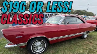 Classic Cars for Sale at Carlisle 20000 or Less Check Out Current Classic Car Prices [upl. by Cherlyn219]