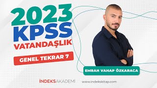 KPSS  Vatandaşlık Genel Tekrar 7  Emrah Vahap Özkaraca [upl. by Ahsiner]