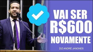 AUXILIO EMERGENCIAL VAI VOLTAR A SER R600 REAIS  MP AINDA TA ATIVA DIZ ANDRÉ JANONES [upl. by Barina]