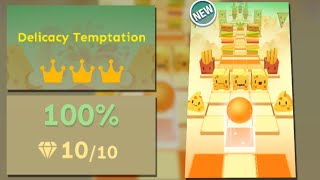 Rolling Sky Level 49 Delicacy Temptation 100 Clear  All Gems amp Crowns [upl. by Oicnecserc]