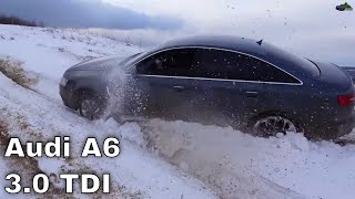 Audi A6 30 Quattro vs Duster Snow Offroad [upl. by Ayotal]