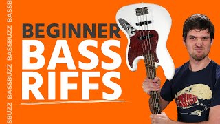 3 Beginner Bass Riffs You Can’t F Up [upl. by Noiemad926]