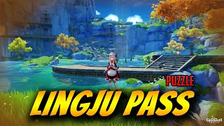 Genshin Impact guide Lingju Pass Geo puzzle solution [upl. by Asiruam375]