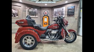 2024 HarleyDavidson Tri Glide Ultra FLHTCUTG Red RockVivid Black [upl. by Volin]