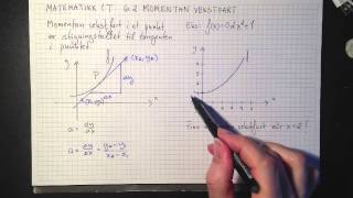 Matematikk 1T Momentan vekstfart [upl. by Hanyaz]