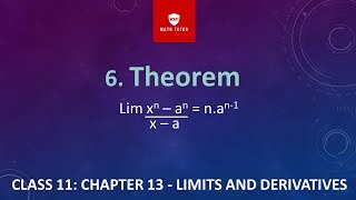 6 CLASS 11 CHAPTER 13  LIMITS AND DERIVATIVES Theorem [upl. by Alyahs]