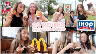 24 HOURS Eating ONLY American Fast Food [upl. by Andre671]