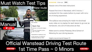 Wanstead Test Route  Driving Test Tips amp Voiceover [upl. by Chitkara856]