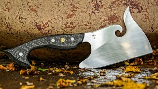 Making Unique Cleaver with Carbon Fiber Handles [upl. by Eenaffit530]