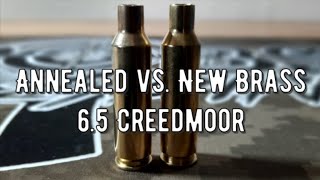 Flame Annealed Brass vs New Brass 65 Creedmoor [upl. by Cousins]