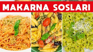 🍝 Hep Aynı Sosu Yapmaktan Sıkılanlara Ferhat Şeften 5 Farklı Makarna Sosu Tarifi  SOSLAR B2 [upl. by Ahidam]