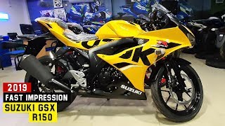 New Suzuki GSX R150 Yellow  First impression Review 2021 [upl. by Martynne]