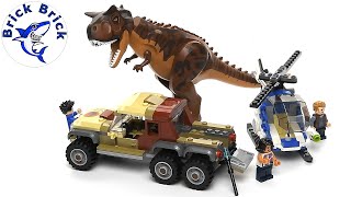 LEGO Jurassic World 76941 Carnotaurus Dinosaur Chase  Speed Build Review [upl. by Sadoc986]