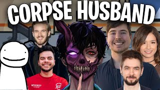 Youtubers React to corpse husband voice scary [upl. by Eivlys]