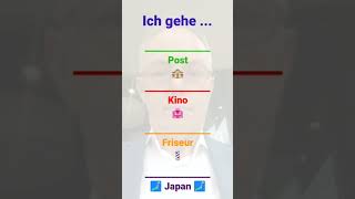 Wohin gehst du Ich gehe auf in die zur Post ins Kino zum Friseur nach Japan dativ [upl. by Rossuck]