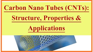 CNTs  Carbon Nanotubes  Structure Properties amp Applications of CNT [upl. by Nnoved]