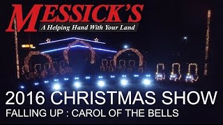 Tractor Christmas Light Show by Messicks  Carol of the Bells [upl. by Eelnyl]