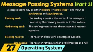 Message Passing Systems Part 3 [upl. by Ylas]