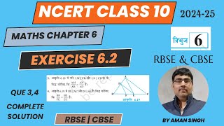 class 10 maths chapter 6  ex 62 que 3 amp 4 complete solutionsimilarity  समरूपता ncert10maths [upl. by Inele]