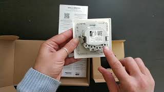 Unboxing Fibaro Walli Switch [upl. by Romonda]