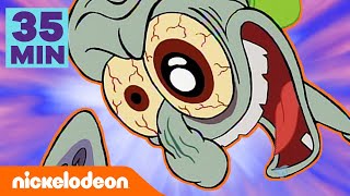 SpongeBob Schwammkopf  35 Minuten zu Thaddäus SCHLIMMSTEN Tag  Nickelodeon Deutschland [upl. by Eiramave901]