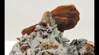 Orpiment and baryte from Peru  miniature [upl. by Nelly]