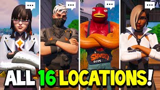 Fortnite ALL 16 Boss NPCs Locations in Fortnite Chapter 4 Season 4 [upl. by Aguste]