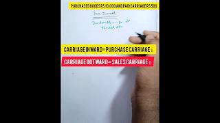 Purchased Goods and paid carriage journal class11accounts journalentries journal wbchse [upl. by Iphigenia]