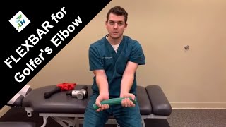 Rehab for Golfer’s Elbow  Theraband Flexbar [upl. by Hafeenah35]