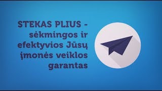 STEKAS PLIUS  apskaitos ir verslo valdymo programa Jums [upl. by Caitrin548]