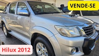 VENDESE Toyota Hilux 2012 diesel 4 por 4 automática com controle de estabilidadeHilux [upl. by Ahsiekyt]