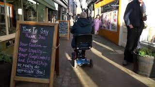 A Wheelchairs view  Leominster shopping Streets on a busy Friday [upl. by Pearl]