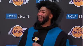 Anthony Davis Impressed by Jaxson Hayes Performance in Win Over Memphis Postgame Interview [upl. by Eyllom]