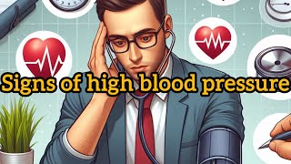 10 SIGNS OF HIGH BLOOD PRESSURE [upl. by Alleira330]