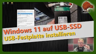 Windows 11 auf externe USBFestplatte oder SSD installieren mit Rufus [upl. by Prebo]