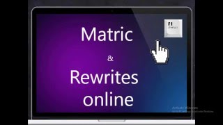 Matric and Rewrites online [upl. by Asile]