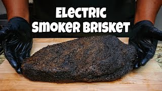 Texas Style Brisket In An Electric Smoker  Smokin Joes Pit BBQ [upl. by Amoritta]