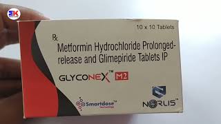 Glyconex M2 Tablet  Metformin and Glimepiride Tablet  Glyconex M2 Tablet Uses Benefits review [upl. by Otreblig596]